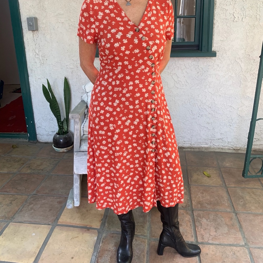 Rust Orange Madewell Dress🍊🍊